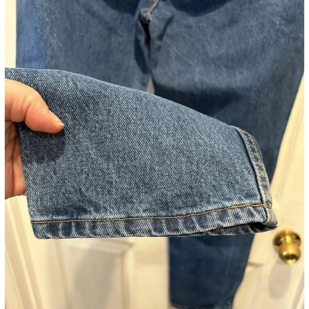 Jordache Womens Vintage High Rise Tapered Leg Jeans Medium Wash Blue‎ Size 17/18